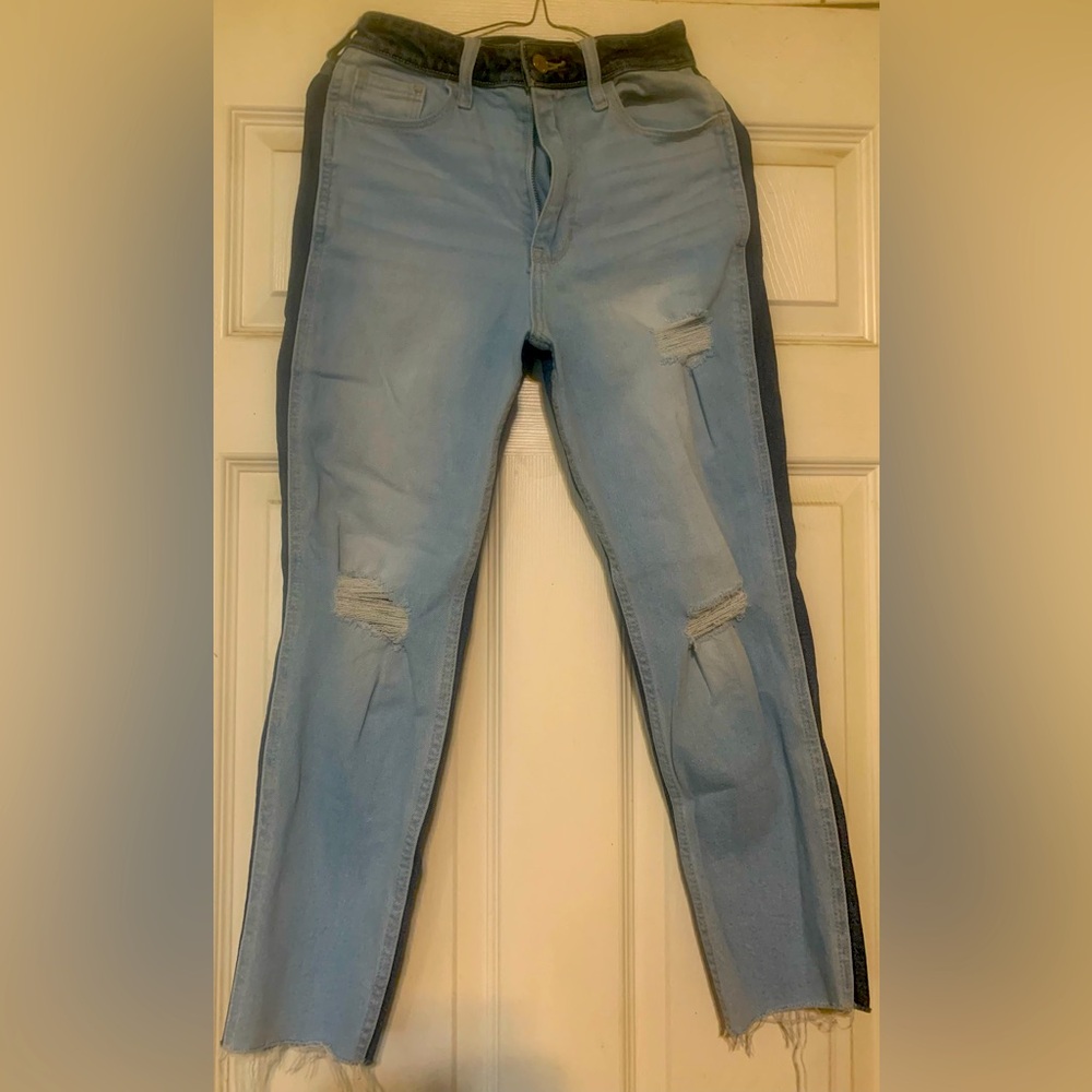 Hollis yet 2 color tone Jeans with pockets